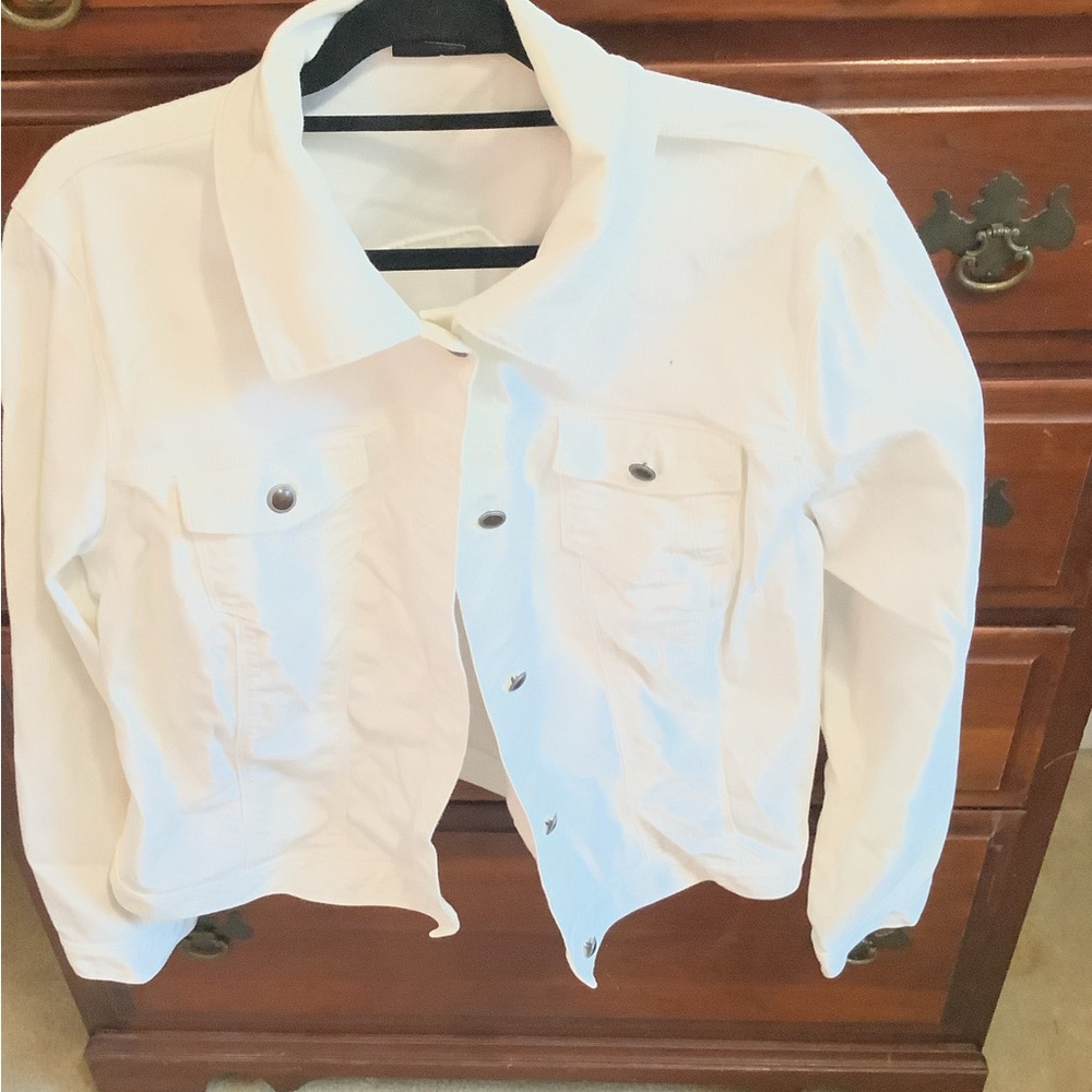 Style & Co. Cream Cotton Jacket